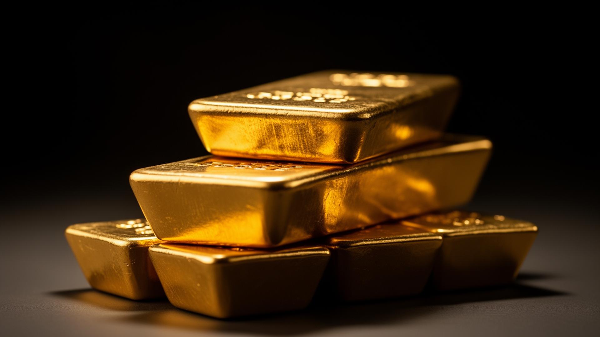 Gold bars representing premium gold buying services in Kansas City